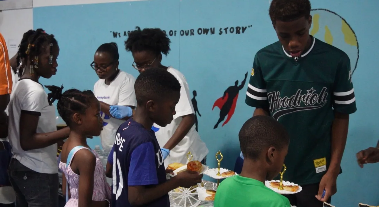 Children taking part in an activity at the HopingHands launch
