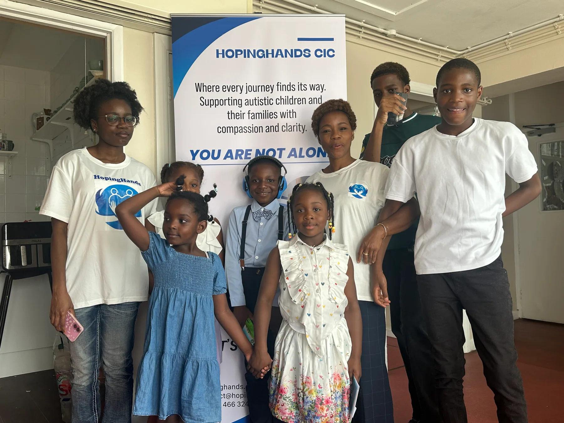 Children and family members together at the HopingHands launch